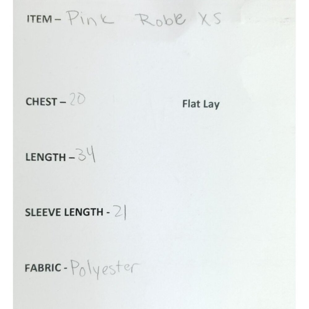 Victoria Secret Pink Fleece Robe Women's Size XSmall Pink Black Dot - Picture 6 of 6